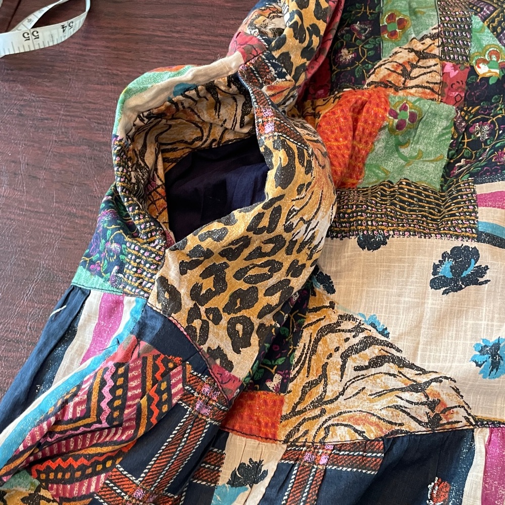 Pilcro Multicolor Patchwork Mini Dress - image 7